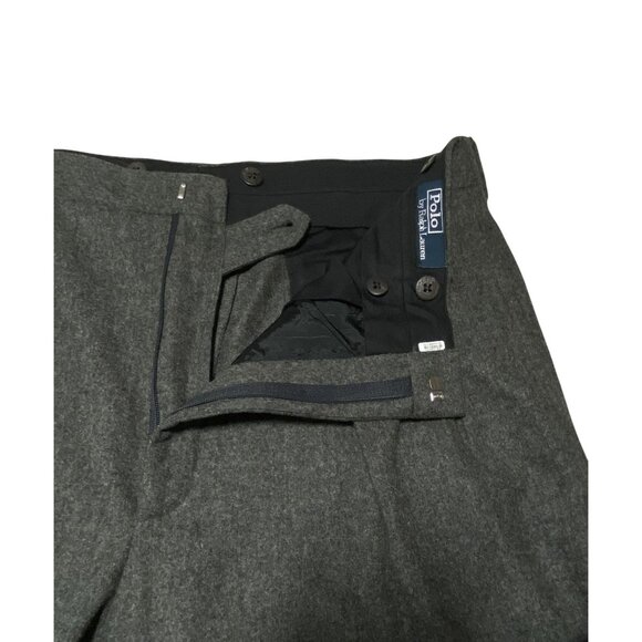 Polo Ralph Lauren Winter/Fall Men‎ Virgin Wool & Cashmere Dress Pants VTG w35x29 - Picture 1 of 6